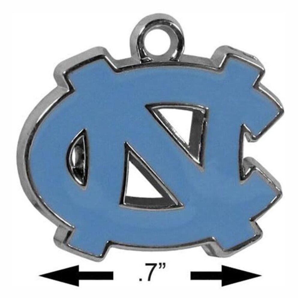 NCAA Siskiyou Sports Fan Shop North Carolina Tar Heels Chain Necklace with Small - Picture 3 of 3